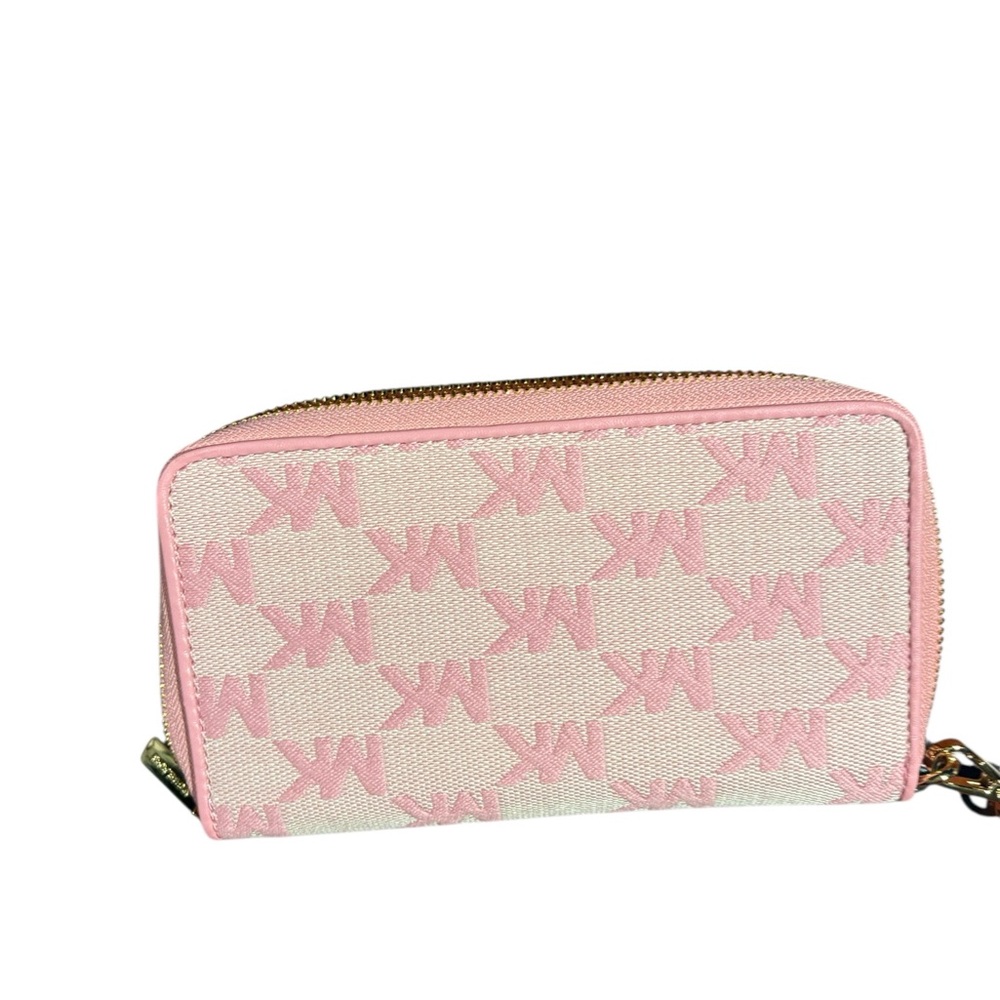 Michael Kors Pink and Cream Logo Wallet